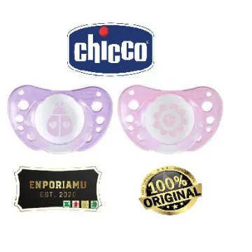 Chicco PhysioForma Soft Silicone Pacifier - Clear 0-6M 2pc