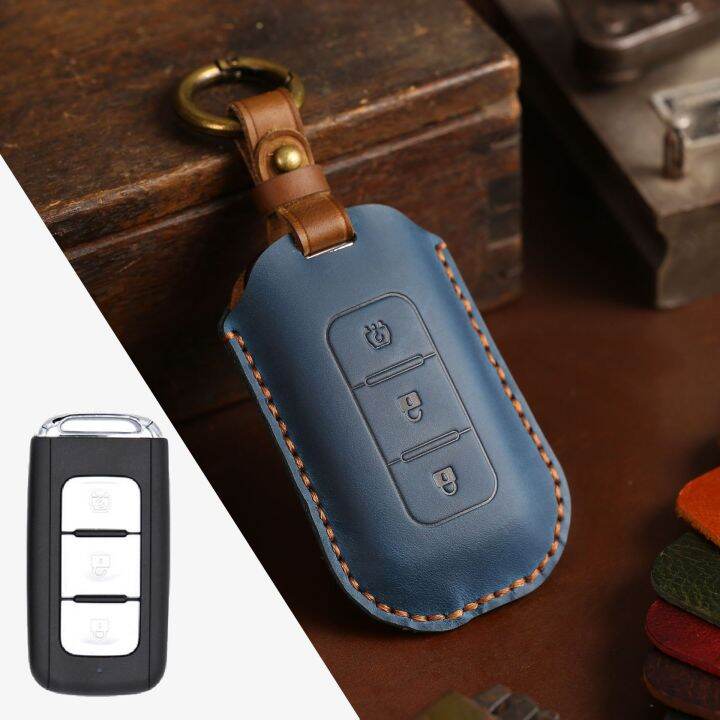 luxury-fob-protector-car-key-case-cover-leather-keychain-holder-accessories-for-dongfeng-fengon-580-2017-auto-keyring-shell-bag