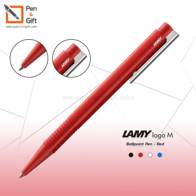 LAMY Logo M Ballpoint Pen Black, Blue, Red, White - ปากกาลูกลื่นลามี่ โลโก้เอ็ม สีดำ สีน้ำเงิน สีแดง สีขาว ของแท้ 100% [Penandgift]