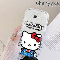 Chenyyyka เคสปลอกสำหรับ Samsung J7นายก J7สำคัญ2 J2ลายการ์ตูนสีสันสดใสลายเฮลโลคิตตี้เนื้อครีมเคสมือถือโปร่งใสเคสป้องกันเลนส์กล้องเคสนิ่มแบบใสกันกระแทก