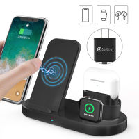 (ร้อน) 3 In 1 Wireless Charger Base 13 12 11 Pro Max Fast Charging Dock Station สำหรับ Samsung S21 S20 Ultra Plus