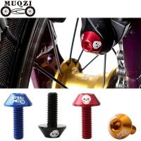 MUQZI 4PCS Bike M6 Brake Caliper Bolt 7075 Aluminum Alloy V Brake Clamp Screw MTB Road Folding Bicycle Accessories