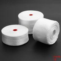 2 rolls of 20mm x 25m white fiberglass cloth tape  fiberglass plain weave seams  high strength  high temperature resistance Adhesives  Tape