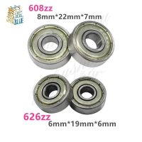 5PCS Ball Bearing 608zz 623zz 624zz 625zz 635zz 626zz 688zz 3D Printers Parts Deep Groove Flanged Pulley Wheel