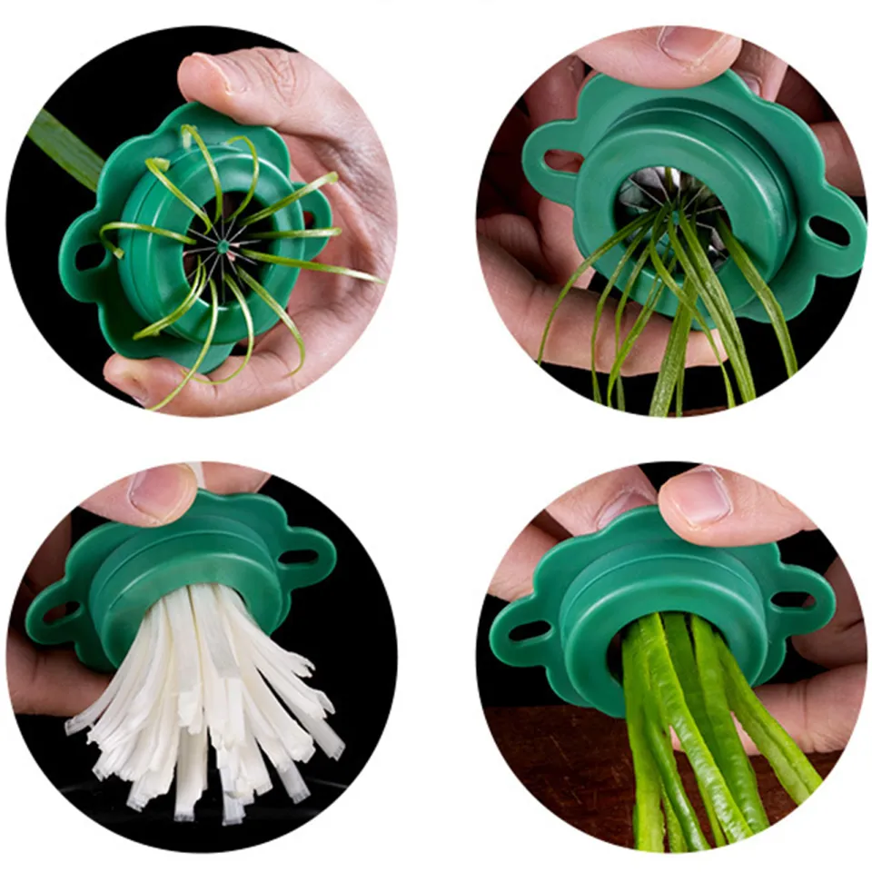 1pcs Green Onion Easy Slicer Shredder Plum Blossom Cut Green Onion Wire  Drawing Kitchen Superfine Vegetable