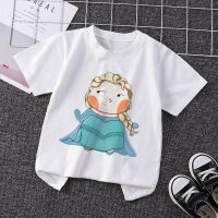 2023 NEWChildren เสื้อยืด Girl Boy Kawaii การ์ตูน Snow White Cinderella เสื้อผ้าเด็ก Tee เสื้อ Little Baby Casual Top