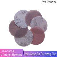 ☫✥☁ 10Pcs Mesh Abrasive Dust Free Sanding Discs 6 Inch 150mm Anti-blocking Dry Grinding Sandpaper 120 to 1000 Grit