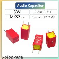 MKS2 Film Audio Capacitor 63V 5 2.2uF 3.3uF Polypropylene (PP) Film WIMA Audio Coupling Capacitor