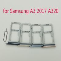 For Samsung Galaxy A3 2017 A320 A320F A320Y Original Phone Housing New SIM Tray Adapter Micro SD Card Tray Holder Slot