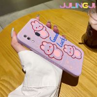 Jjlingji เคส M10s A20 A30ปลอกสำหรับ Samsung เคสแฟชั่นโชคดีกระต่ายเคสมือถือนิ่มบางลายเคสขอบสี่เหลี่ยมซิลิโคนเคสนิ่มเคสป้องกันการกระแทก