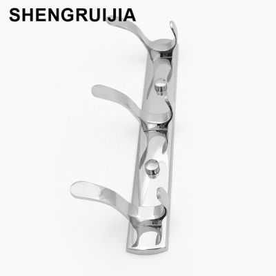 Zero shipping stainless steel wall coat hooks robe hooks hanger bathroom chrome wall coat hanger hook bathroom for BC market Clothes Hangers Pegs