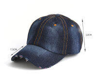 Uni Solid DENIM ผู้ชายผู้หญิงเบสบอลหมวก BLANK ล้าง Denim Jean หมวกรีวิว casquette Snapback หมวกปรับหมวก