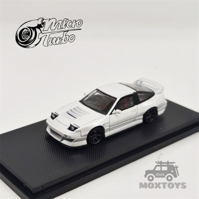 Micro Turbo 1:64 Nissan 180SX Metallic White Diecast Model Car