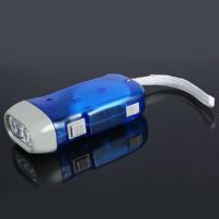 ⊙✘❈ ?CKST?3 LED Hand Pressing Dynamo Crank Power Wind Up Flashlight Torch Light Hand Press Crank Camping Lamp Light