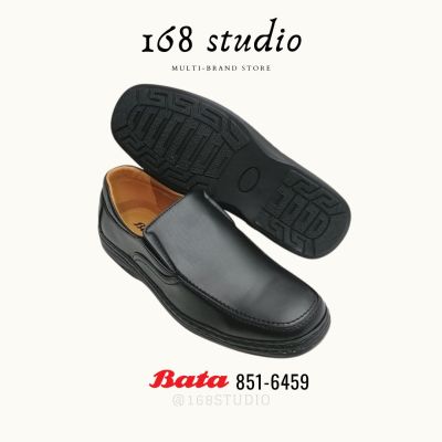 Bata รุ่น 851-6459 รองเท้าหนังคัชชูผู้ชายบาจา พื้นเย็บ ใส่ทน หน้ากว้าง ใส่สบาย รุ่นขายดี รหัส 851 6459