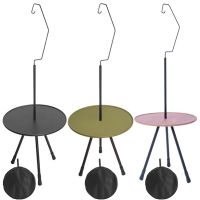 hyfvbu◐❐❀  Camping Aluminum Alloy Table Folding Small Outdoor Round Lifting Dining Side