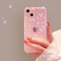 Floveyoo เคสโทรศศัพท์ลายติดเพชรแวววาวคริสตัลสำหรับ iPhone 13 12 11 14 Pro Max X XR XS Max Plus ฝาหลัง TPU นิ่มใส Plus