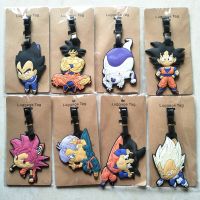 【DT】 hot  Dragon Ball Anime Figure Son Goku Travel Luggage Cartoon Boarding Tag Anti-lost Portable Bag Pendant Cute Adult Birthday Gift