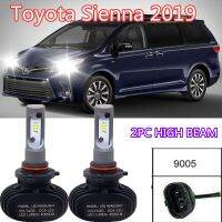 9005ไฟหน้ารถมอเตอร์ไซค์แบบ LED หลอดไฟสำหรับ2019 Toyota Sienna แคมรี่คอโรลล่าไฮแลนเดอร์ไฟสูงชุดอุปกรณ์เสริมกล้อง GoPro