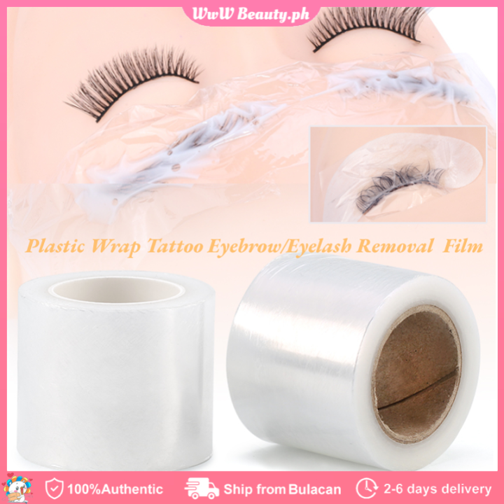 200M Roll Clear Plastic Wrap Tattoo Eyebrow Film Professional False