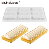 Silikolove ใหม่6ช่องเกลียวรูปร่างซิลิโคนเค้ก3d เครื่องมืออบเครื่องมือตกแต่งภาชนะมูสขนมขนมแม่พิมพ์