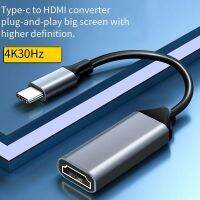 Type C to HDMI-compatible Cable USB C to HD-MI Converter HD 4K USB 3.1 HDTV Cable Adapter for Chromebook Samsung Xiaomi