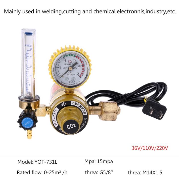 co2ควบคุมความดันก๊าซคาร์บอนไดออกไซด์ลดความดันความร้อนไฟฟ้าอุ่น-p