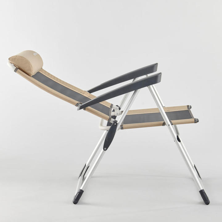พร้อมส่ง-เก้าอี้เท้าแขนแบบพับได้-ปรับเอนหลังได้-extremely-comfortable-folding-camping-chair-reclinable-comfort