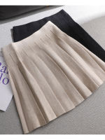 Ezsskj Autumn winter a-line thick short SWEATER Skirt Women good quality cute pleated mini skirt female elegant knit skirt