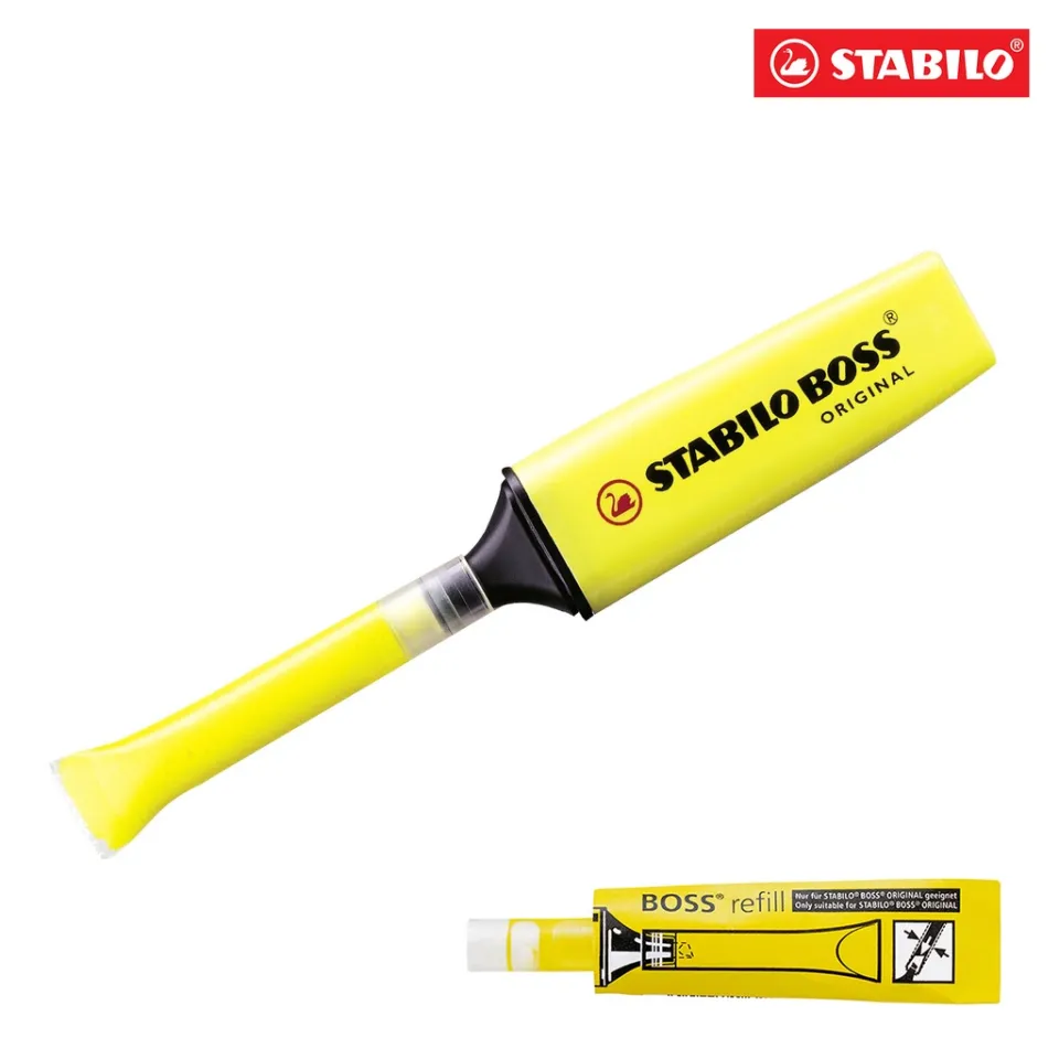 Stabilo Refills for BOSS Highlighter Pens in Yellow, Orange, Green & Pink