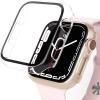 Full Screen Protector Case For Apple Watch 7/6/SE/5/4/3/2 Bumper Cover Tempered Glass Film Iwatch 38mm 40mm 42mm 44mm 41mm 45mm