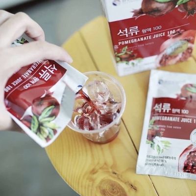 🍷BOTO Pomegranate Juice น้ำทับทิมเกาหลี บำรุงผิวกระจ่างใส ผิวลื่น หน้าเด็ก 1 กล่อง 30 ซอง