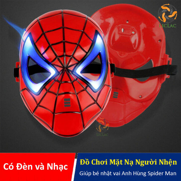 Đồ Chơi Mặt Nạ Người Nhện Có Đèn Và Nhạc, Đồ Chơi Giúp Bé Hóa Trang Thành Siêu  Nhân Spider Man - Liclac | Lazada.Vn