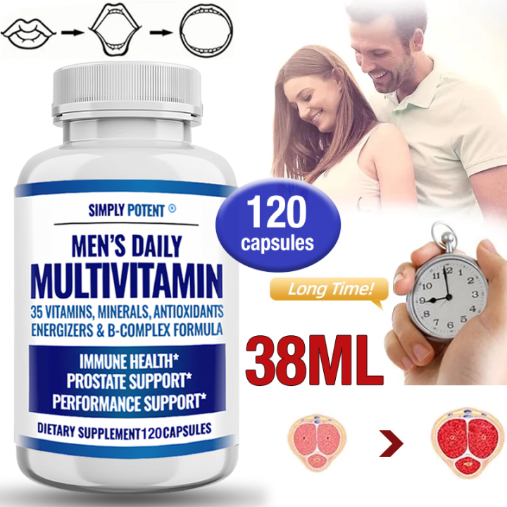 Men's Daily Multivitamin, 35 Vitamins with Minerals & Antioxidants for Energy, Focus, Immunity