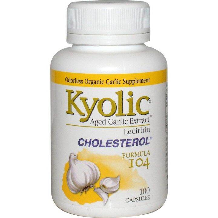 Kyolic, Aged Garlic Extract with Lecithin, Cholesterol Formula 104, 100