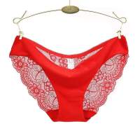 Lingerie Size Plus Underpants Pantys Seamless Ladies Panties Lace Sexy Women Intimate Crotch Spandex Underwear Invisible 39;s Women