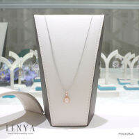 Lenya Jewelry  จี้โรสควอตซ์ (Rose Quartz) ตัวเรือนเงินแท้ชุบพิ้งโกล์ด ดีไซน์ทันสมัยสุดน่ารัก เพิ่มเสน่ห์ความสดใส