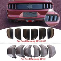 ไฟท้ายรถรมควัน6ชิ้น/เซ็ตหอยตกแต่งฝาครอบไฟท้ายสำหรับ Ford Mustang 2015 +