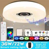 With Remote Control 110V/220V WiFi Modern Smart LED Light 36W/72W RGB APP Bluetooth Music Home Light Ceiling Lamp