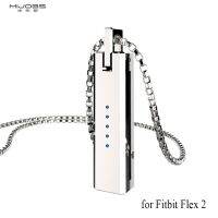 ❁✸❈ Mijobs Metal Moonlight Treasure Box Pendant Cases for fibit flex 2 smartband with Stainless Steel Material and necklace