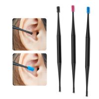 Ear Cleaner Soft Silicone Ear Pick Double-ended Earpick Ear Wax Spoon Spiral Ear Clean Tool Spiral Design Curette Remover