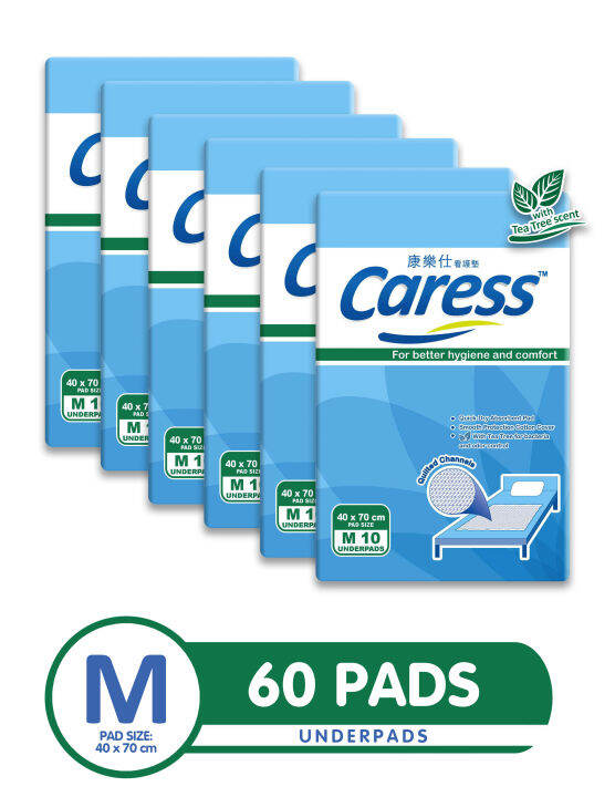Caress Underpads Medium 6 Packs (60 Pads) Lazada PH