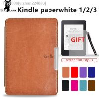 ♟✾❡ yizhan224080 Capa inteligente fina para paperwhite kindle capa de couro pu magnética 3 2 1 modelo 2015