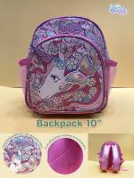 Unicorn Collection 3D Bagpack 10" ยูนิคอร์น กระเป๋าเป้ กระเป๋าผญ กระเป๋าแฟชั่น  ขนาด 10 นิ้ว ( 22x25.5x13 cm. )