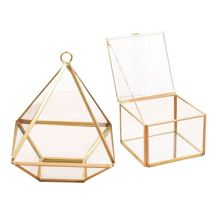 diamond-shape-box-organizer-geometry-glass-cosmetic-storage-box-jewelry-collection-box-amp-square-opening-glass-geometry-garden-jewelry-boxs-mirror-jewelry-storage-box-eternal-flower