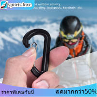 【เก็บเงินปลายทาง】 20pcs D ประเภท Carabiner พลาสติกปีนเขาปีนเขาสปริงล็อคหัวเข็มขัดพวงกุญแจ