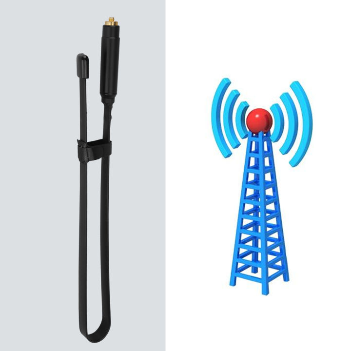 uv-dual-band-เสาอากาศ-sma-หญิงไร้สาย-interphone-tactics-พับเสาอากาศ-5-2db-144-430mhz