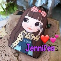 DIY-KG-1002  Jennifer Keycover ที่เก็บกุญแจ สินค้า handmade ลายสาวน้อย Jennifer