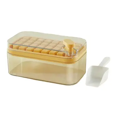 1pc Double Layer 56 Cube Ice Tray For Home Use, Silicone Ice Maker With  Press Button, Easy-release Ice Cube Tray
