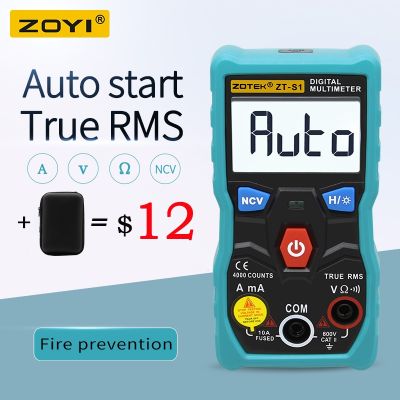 ♘♙△ ZOYI ZT-S1 Digital Multimeter tester autoranging True rms automotriz Mmultimetro with NCV LCD backlight Flashlight like RM403B